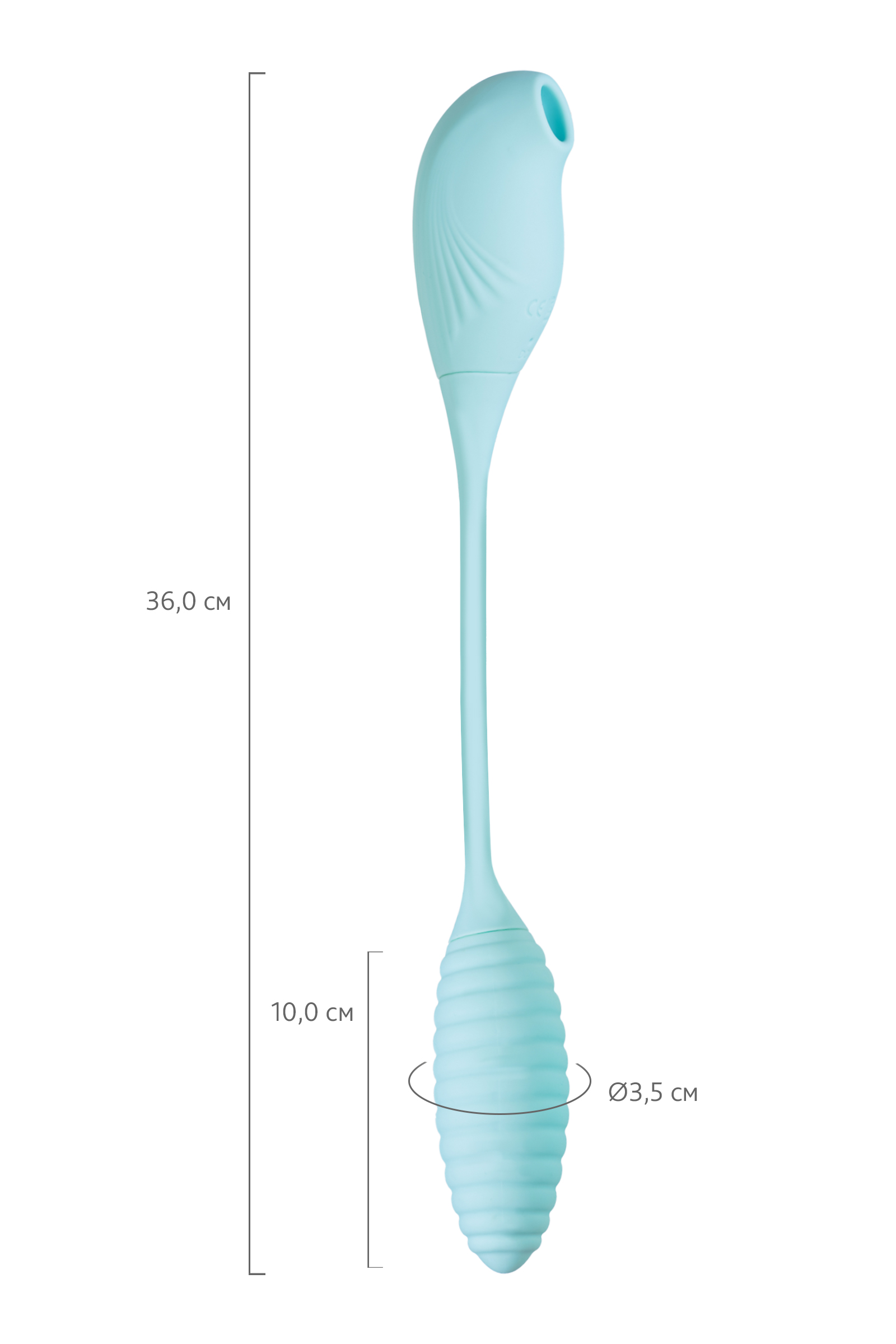 JOS Roow vakum dalgası stimülatörü, silikon, mavi, 36 cm - Görsel 7