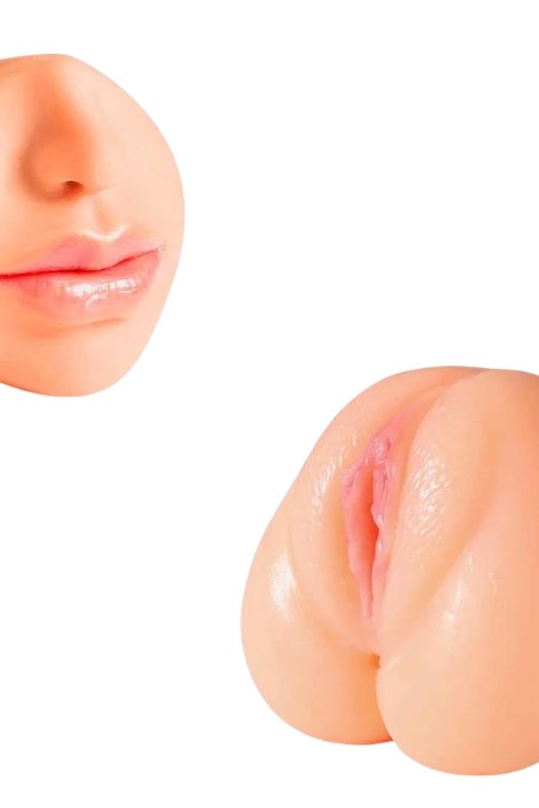 XOXO Gerçekçi Mastürbatör, 3 Girişli, TPE Malzeme, Ten Rengi 550 gr - Görsel 2