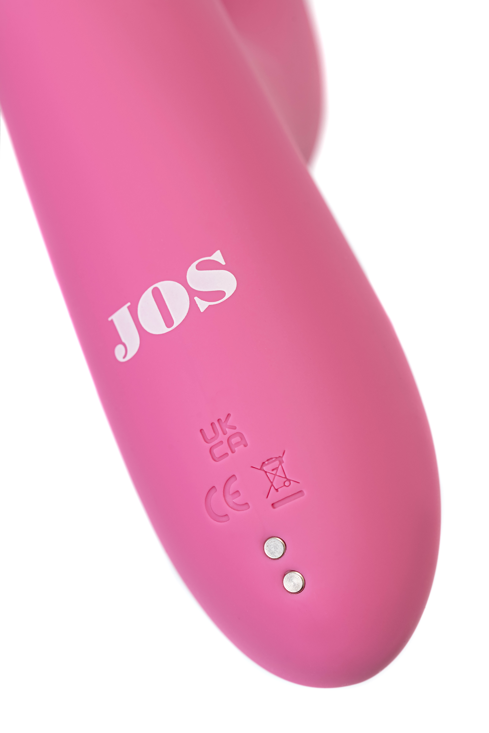 JOS Monti Hareketli Dilli ve Titreşimli Top Başlıklı Vibratör, Silikon, Pembe, 24 cm - Görsel 12