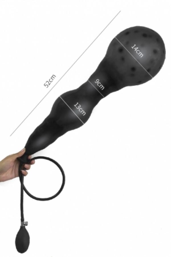 Premium Şişirilebilir Anal Plug Seti – Pompalı Hava Basınçlı Silikon Anal Tıkaç - Görsel 3