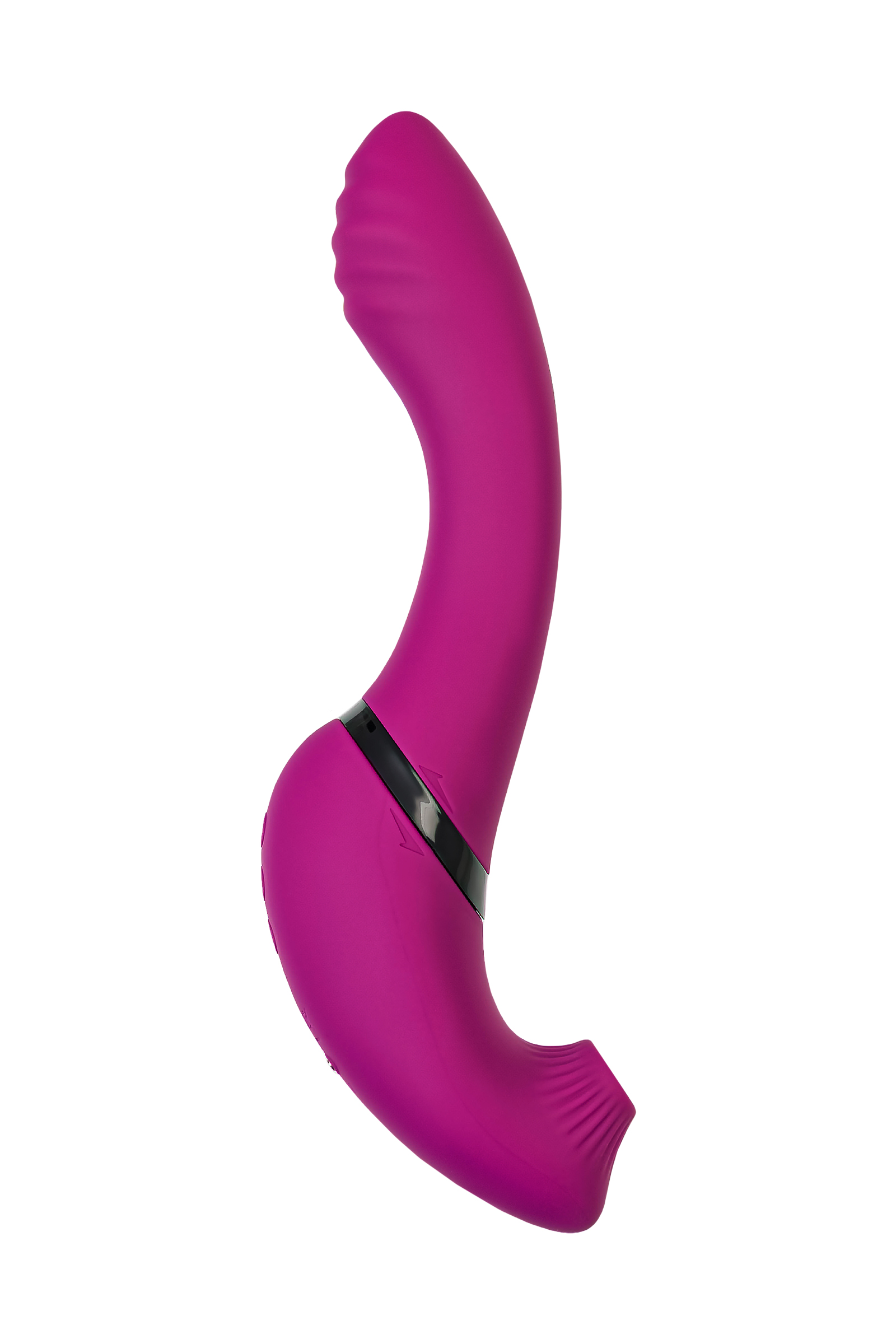 JOS Vakum uyarımlı döner vibratör Spinser, silikon, mor, 23 cm - Görsel 5