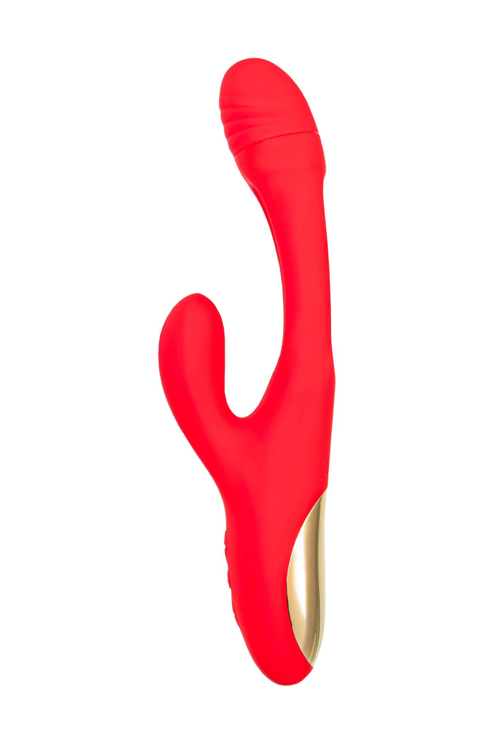 Klitoral uyarıcılı vibratör JOS Patti, hareketli dilli, silikon, kırmızı, 24 cm - Görsel 4