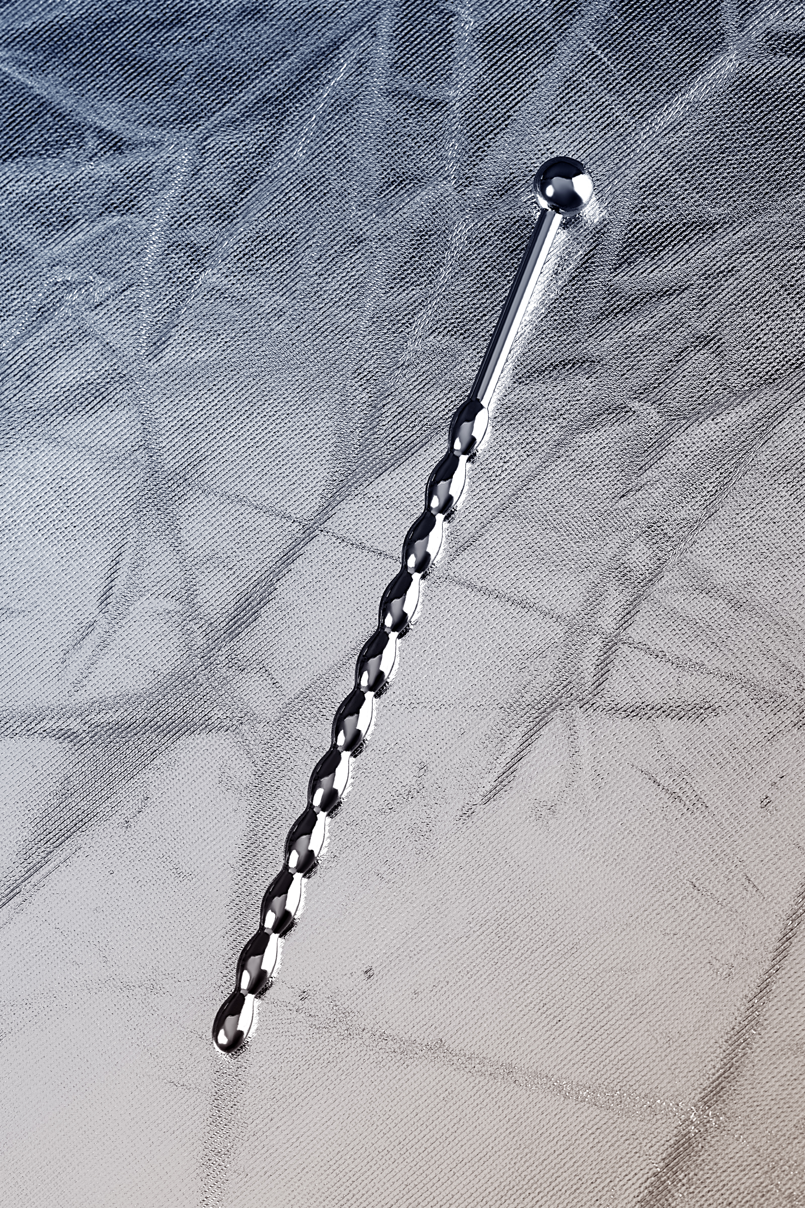 TOYFA Metal'in Üretral Plug-Pigtail uzun, gümüş - Görsel 8