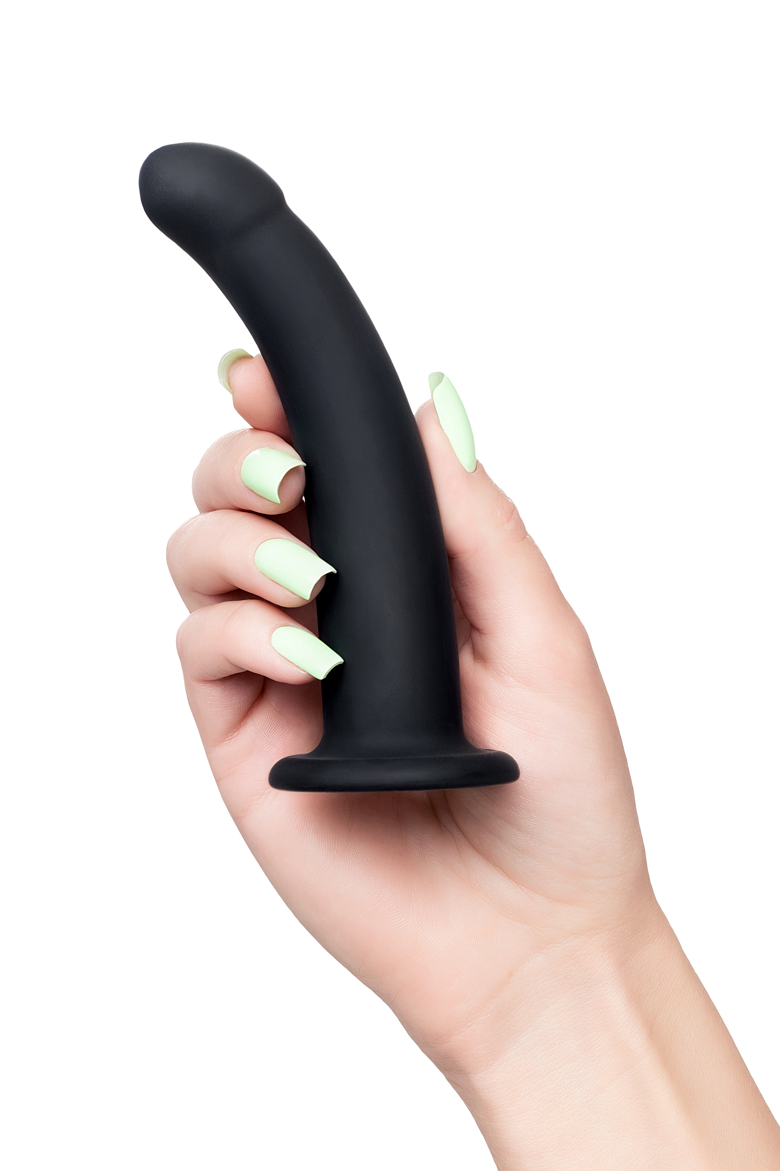 POPO Pleasure by TOYFA Serpens Anal yapay penis S Virajlı, Silikon, siyah, 13 cm - Görsel 5