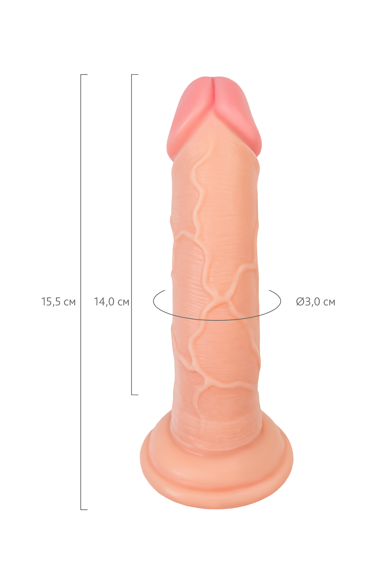 RealStick Çıplak Gib Gerçekçi Yapay Penis, PVC, Et, 15,5 cm - Görsel 8