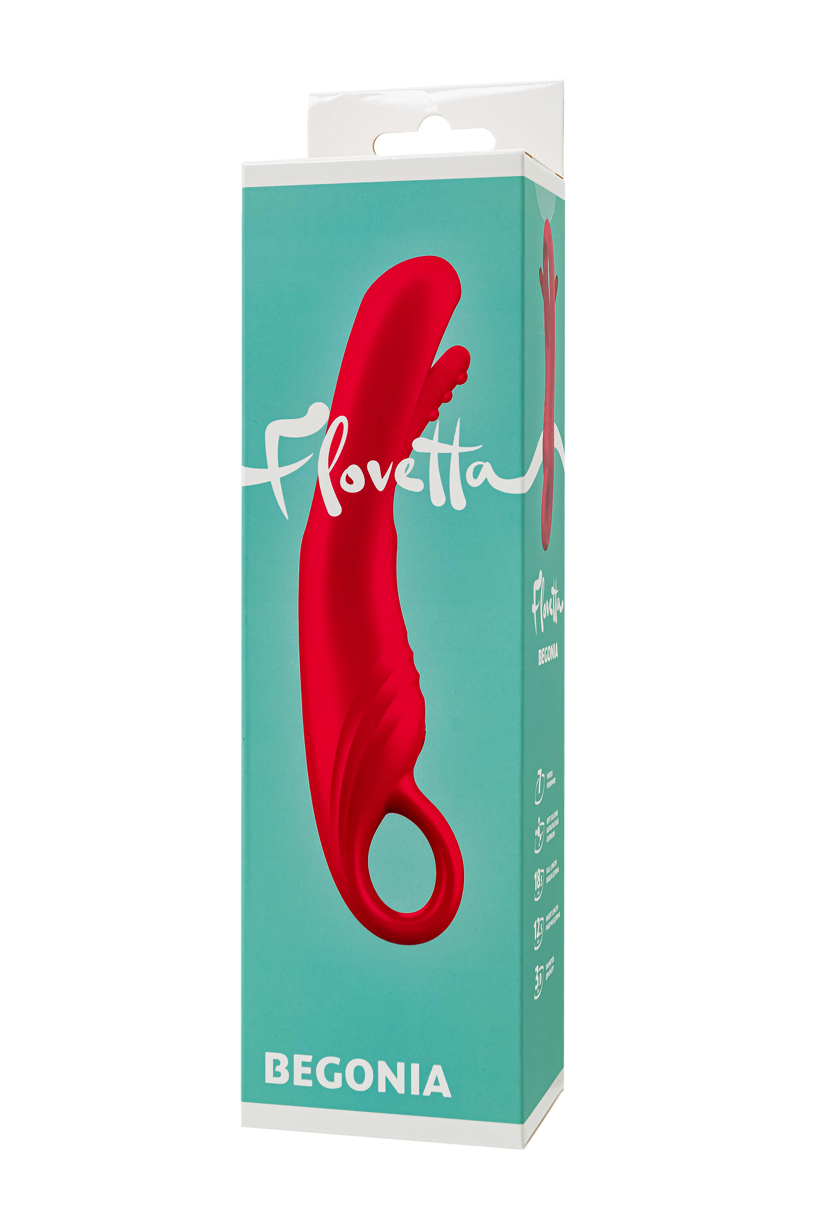 Flovetta BEGONIA Hareketli Dilli Stimülatör, Silikon, Pembe, 18.5 cm - Görsel 8