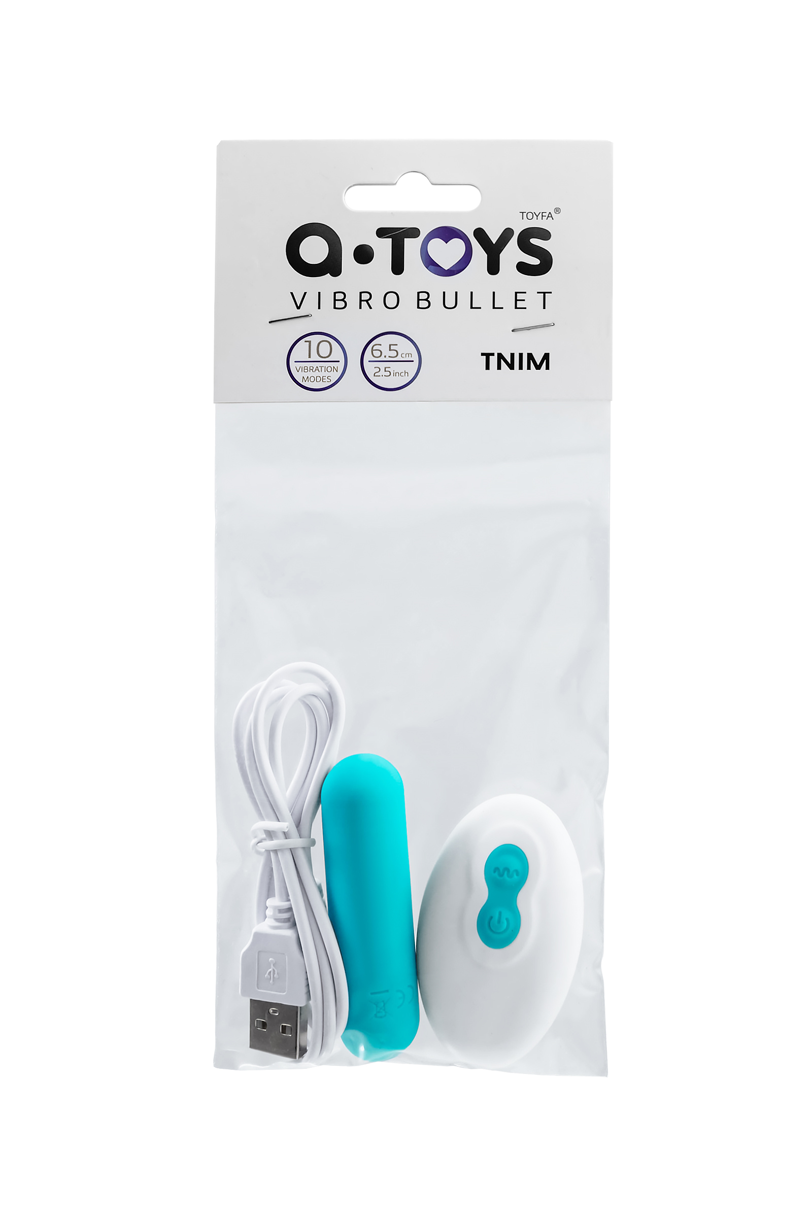 A-toys by Toyfa Vibratör mermisi Tnim, silikon, mavi, 6,5 cm - Görsel 9