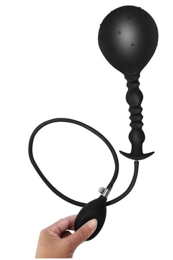 Premium Şişirilebilir Anal Plug Seti – Pompalı Hava Basınçlı Silikon Anal Tıkaç - Görsel 6