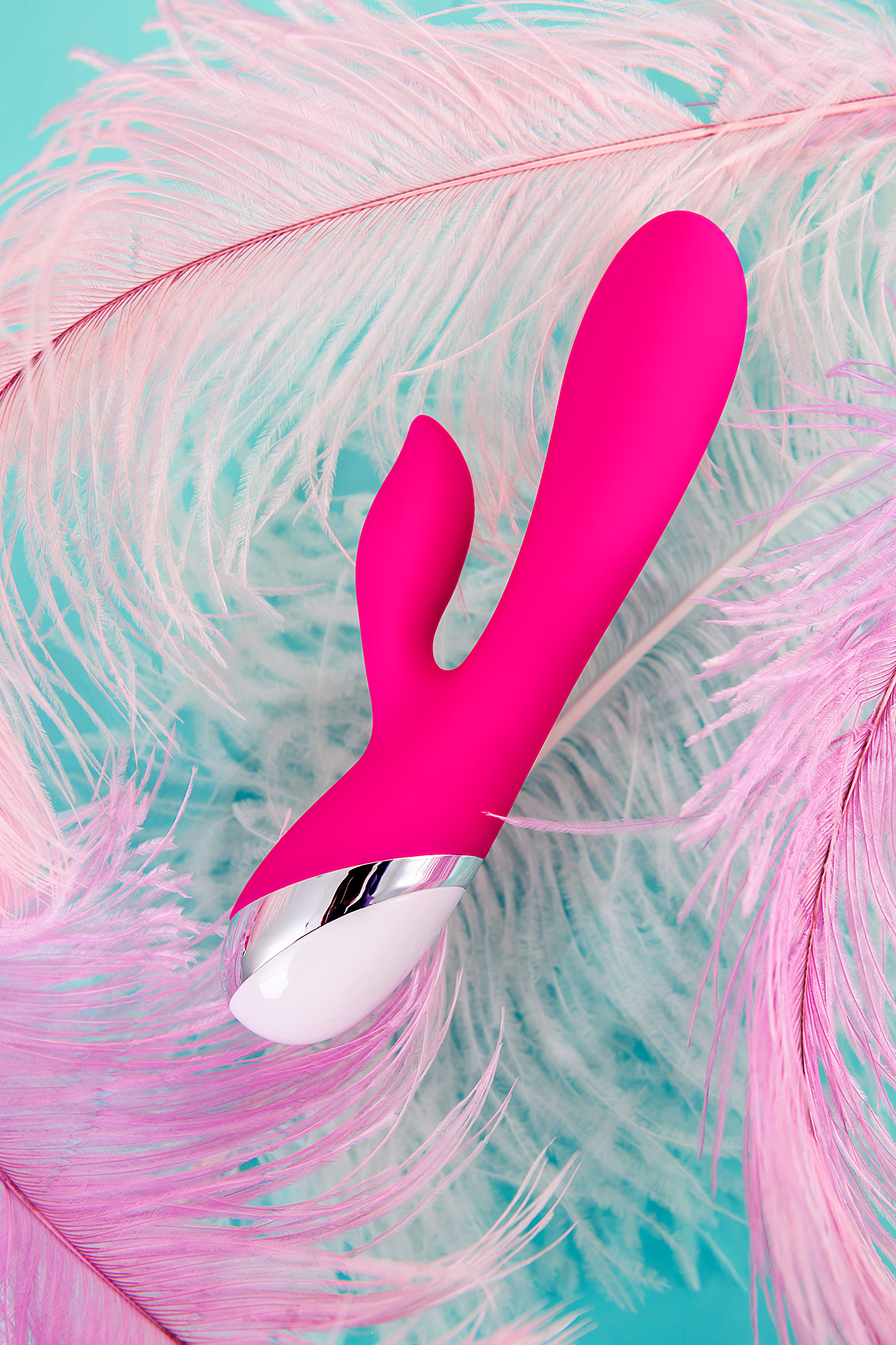 L'EROİNA klitoral stimülatörlü vibratör, silikon, pembe, 19 cm - Görsel 15