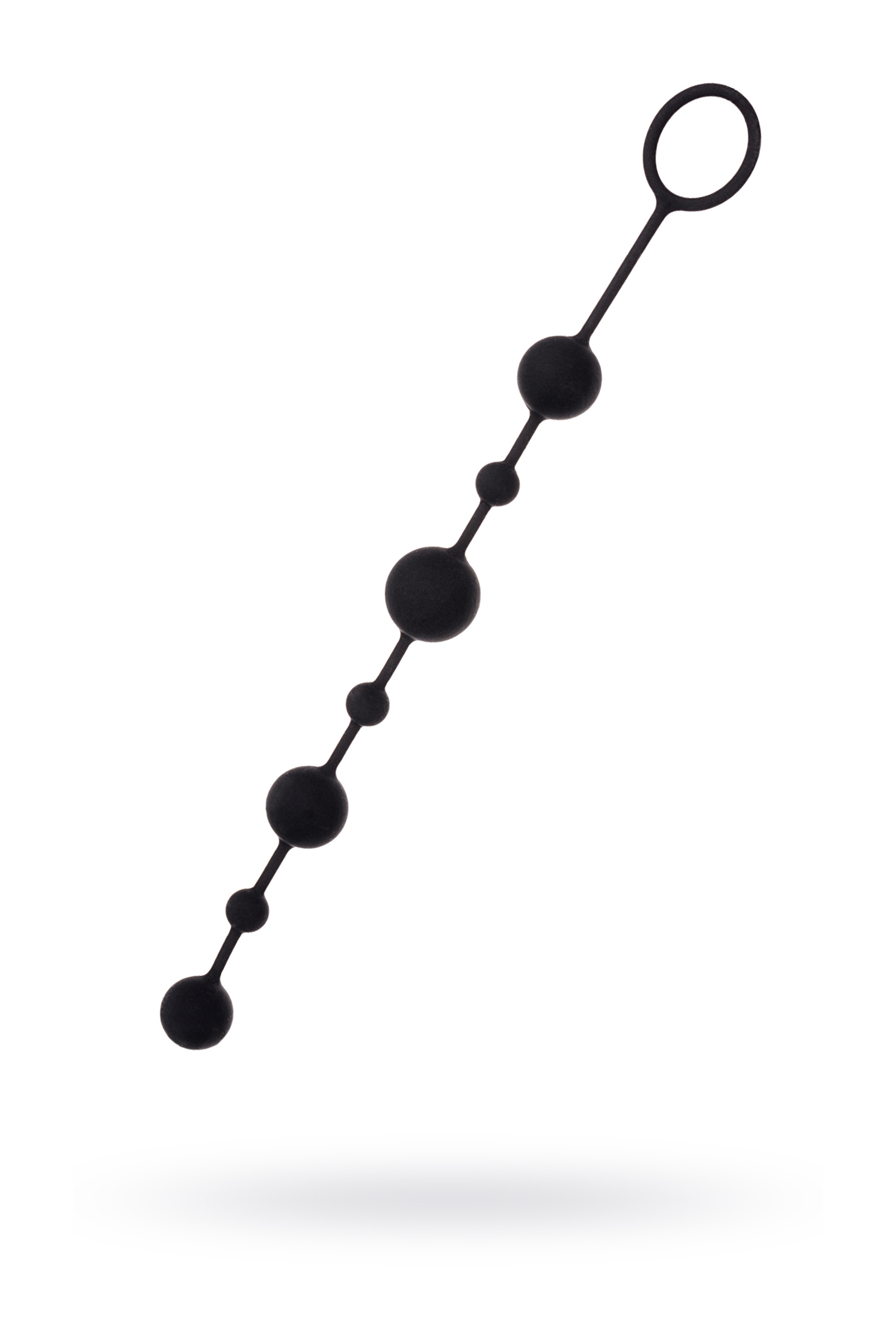 A-Toys by TOYFA Coron Anal Boncuk, silikon, siyah, 35,9cm