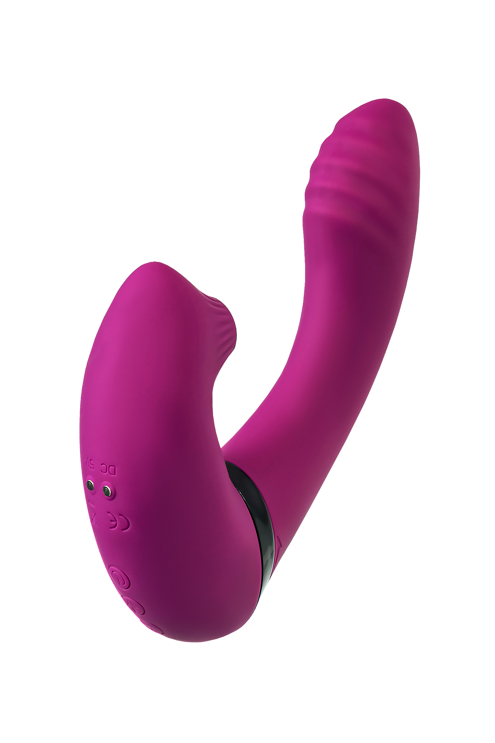 JOS Vakum uyarımlı döner vibratör Spinser, silikon, mor, 23 cm - Görsel 7