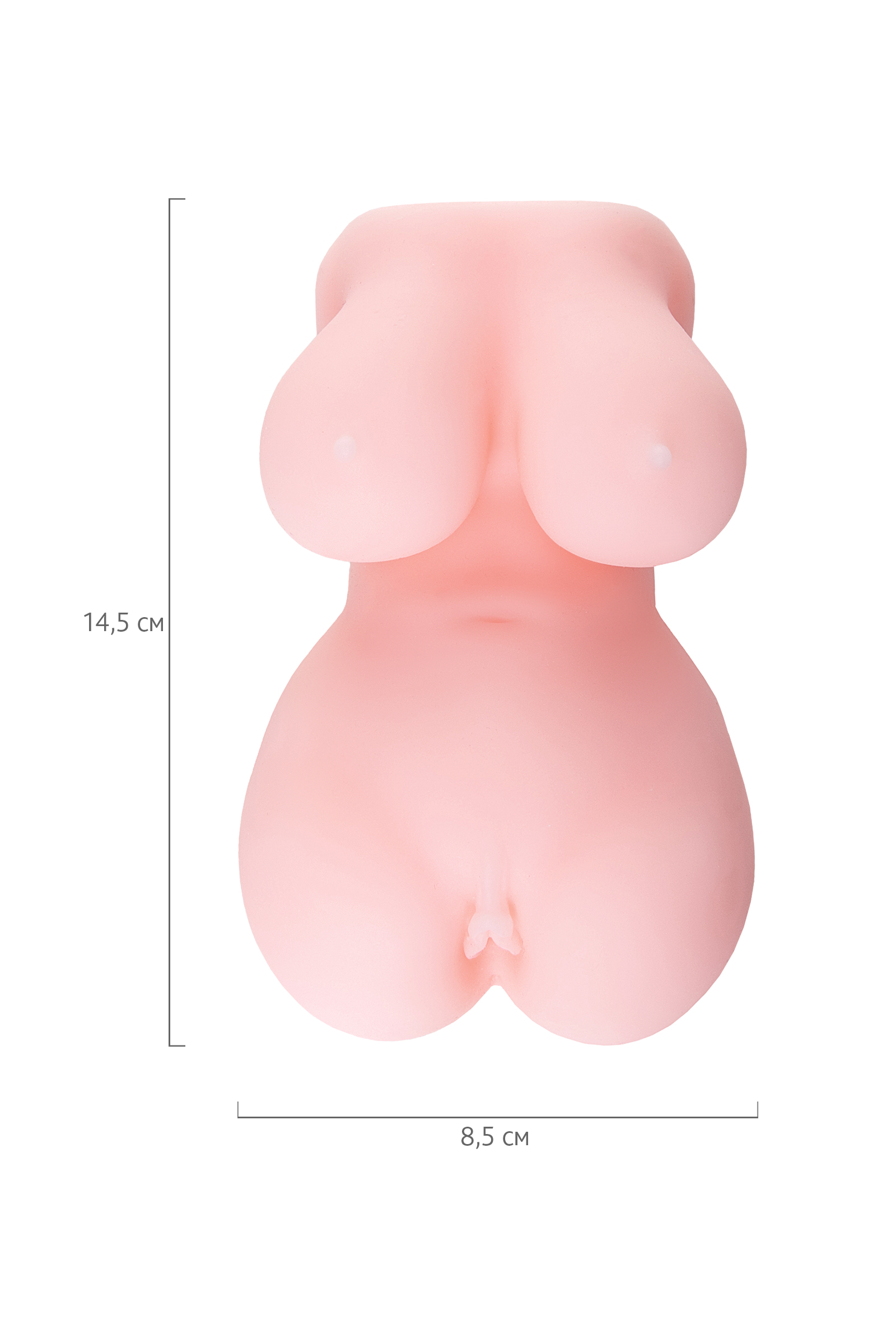 Masturbator gerçekçi TOYFA Juicy Pussy Babycakes, TPE, çıplak, 14,5 cm - Görsel 8