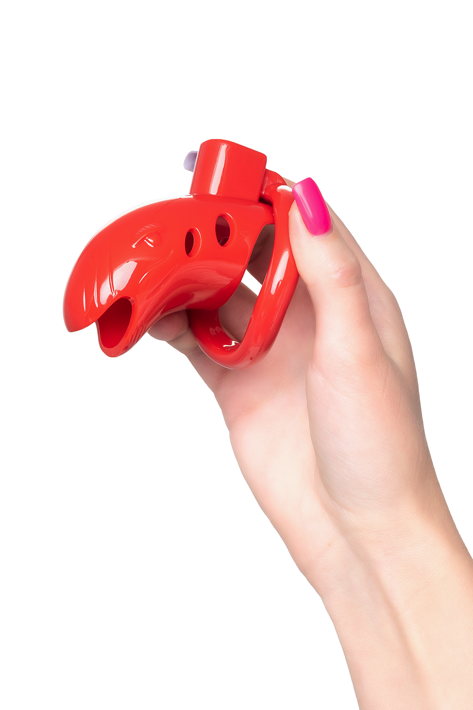 Black&Red by TOYFA erkek sadakat kemeri, ABS plastik, kırmızı, 10 cm - Görsel 8
