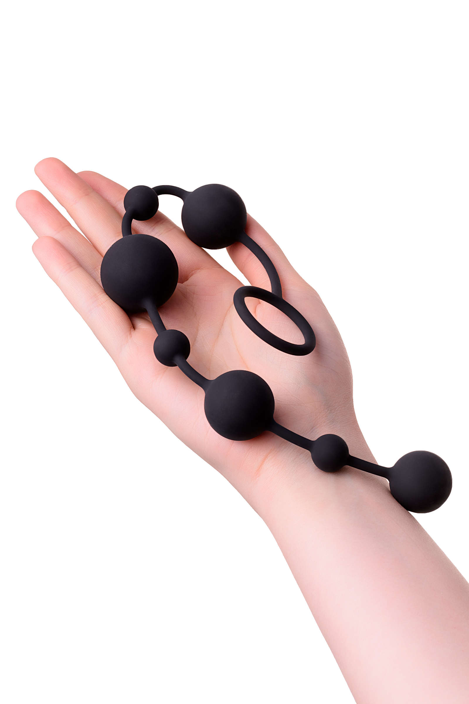 A-Toys by TOYFA Coron Anal Boncuk, silikon, siyah, 35,9cm - Görsel 5
