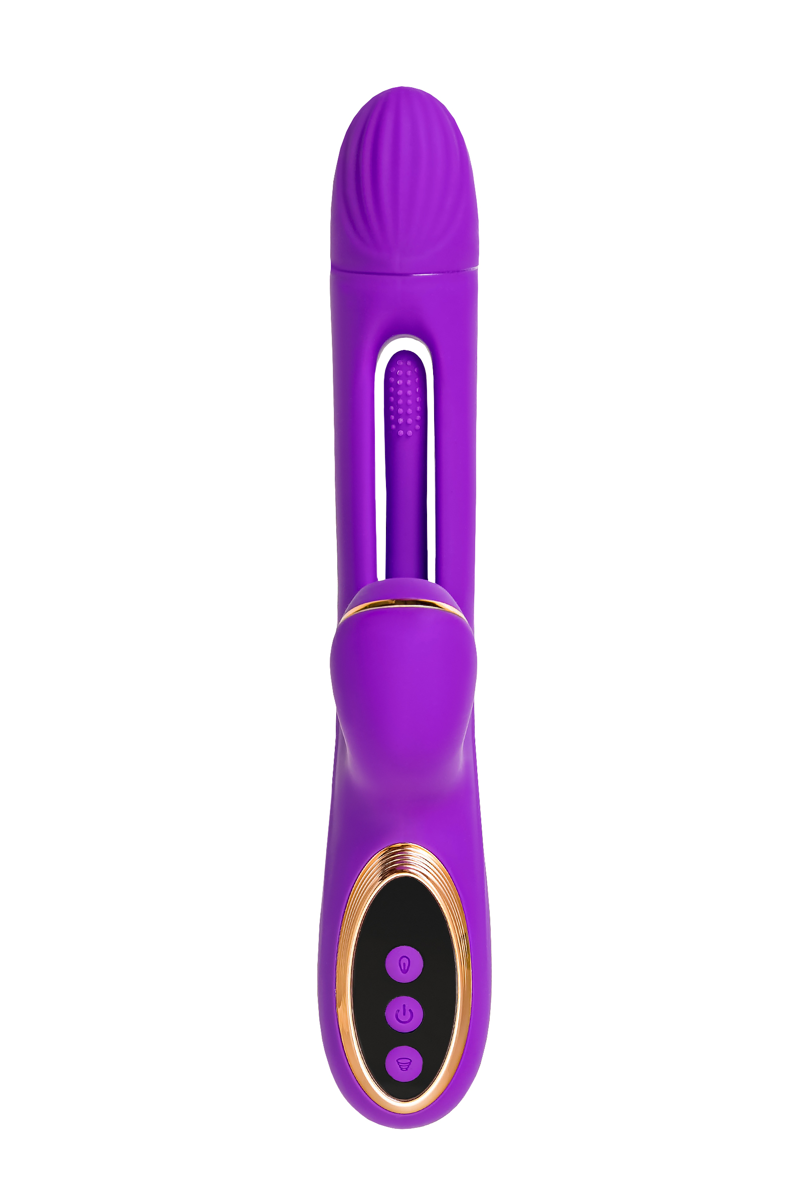 JOS Pitti Silikon Mor 24cm Dil Vibratör Vakum Stimülasyon Seks Oyuncakları Kadınlar için - Görsel 2