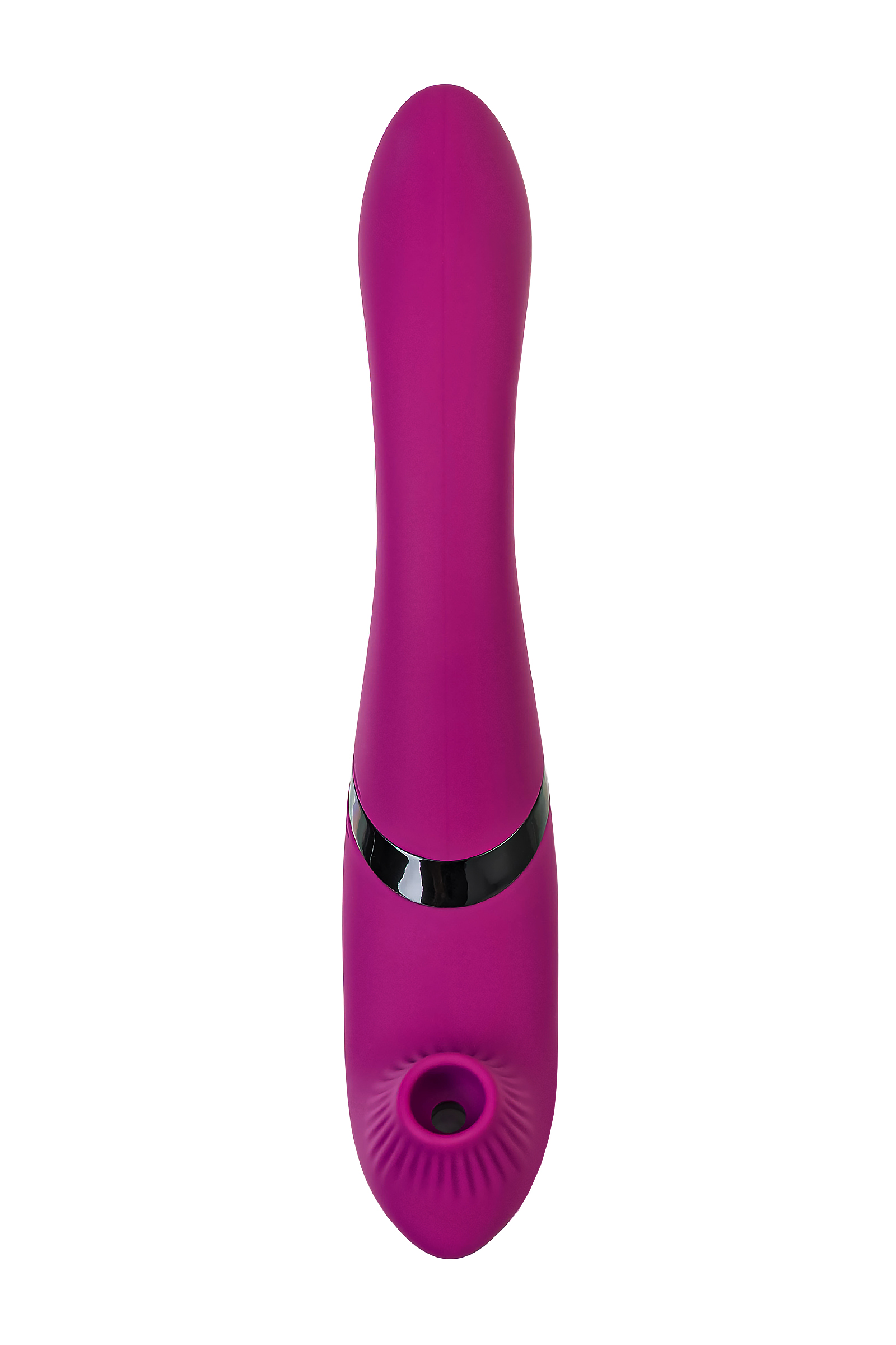 JOS Vakum uyarımlı döner vibratör Spinser, silikon, mor, 23 cm - Görsel 3