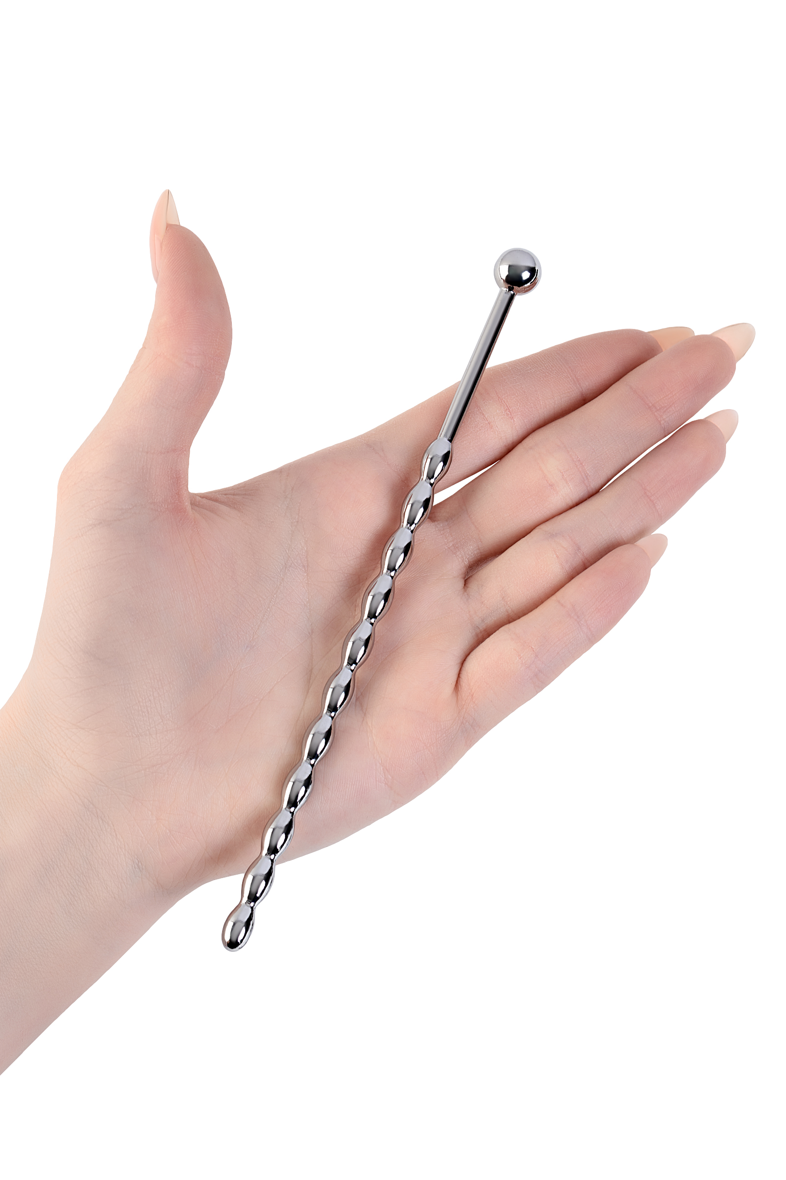 TOYFA Metal'in Üretral Plug-Pigtail uzun, gümüş - Görsel 3